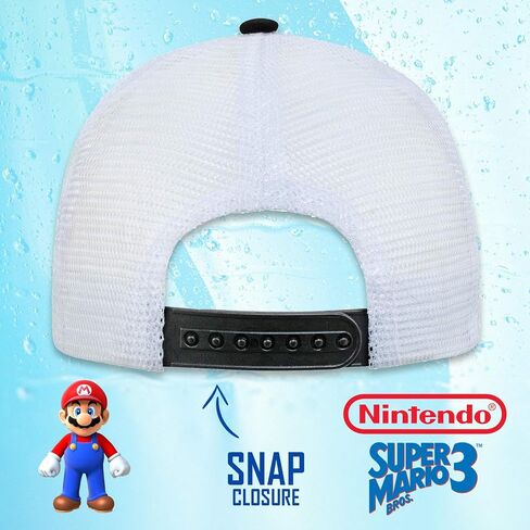 Nintendo Boys Super Mario Baseball Cap - Age 4-7 Black in Saudi Arabia