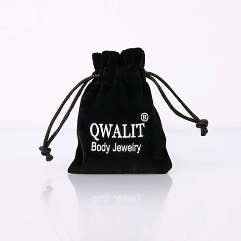 QWALIT 16 مقياس 14 مقياس كرات بديلة من الفولاذ المقاوم للصدأ لترصيع الشفاه أقراط لابريت ثقب المجوهرات حلقات الحاجز كرات بلاستيكية مترابطة خارجيًا 3 مم - 8 مم in Kuwait