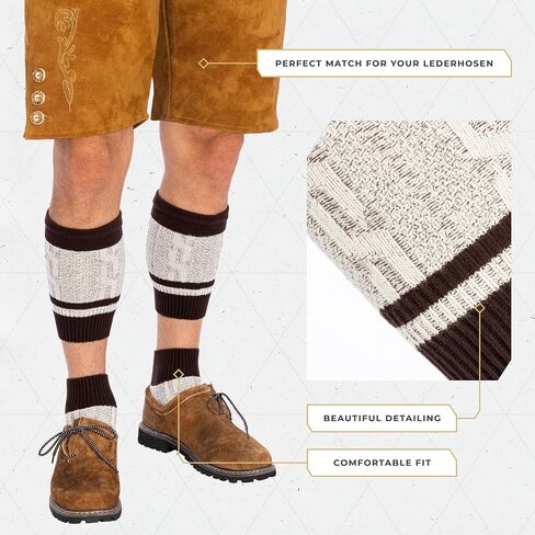 جوارب BAVARIA TRACHTEN Lederhosen للرجال - جوارب Oktoberfest الألمانية للرجال - جوارب Loferl Bavarian Lederhosen in Kuwait