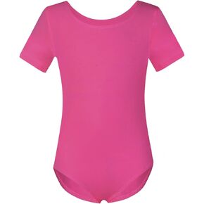 Phineein Girls Short Sleeve Team Basic Leotards For Kids in Kuwait