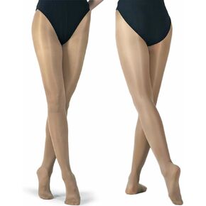 DANCEYOU Slight Shimmery Footed Tights Girls and Women Size Sparkly Skin Tone Toast for Costume, Dance and Daily Dressing in Saudi Arabia