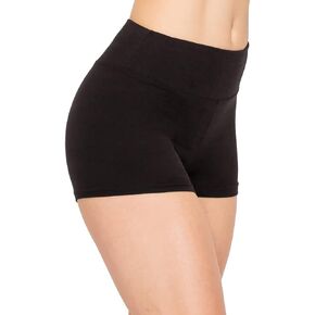 ALWAYS Women Workout Yoga Shorts - Premium Soft Solid Stretch Cheerleader Running Dance Volleyball Short Pants