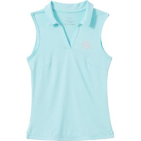 Willit Girls' Sleeveless Polo Shirts Golf Tennis Polo Lightweight Shirts Quick Dry