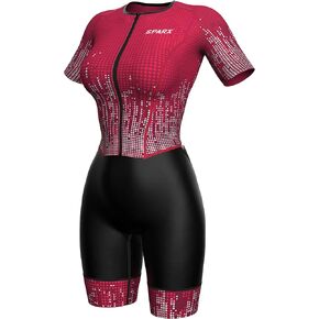 Sparx Aero Triathlon Suit Women Short Sleeve Tri Suit Women Running Swimming Cycling SkinSuit in Saudi Arabia