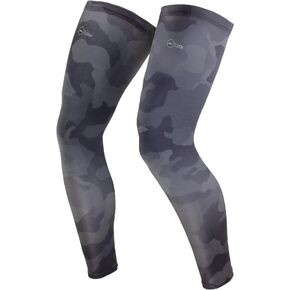Tough Outdoors Compression Leg Sleeves - Full Leg Compression Sleeve for Men & Women, UV Leg Sleeves, Cycling Leg Warmers