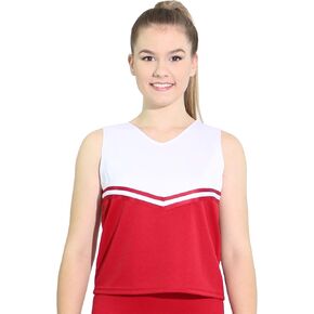 Danzcue Womens V-Neck Cheerleaders Uniform Shell Top
