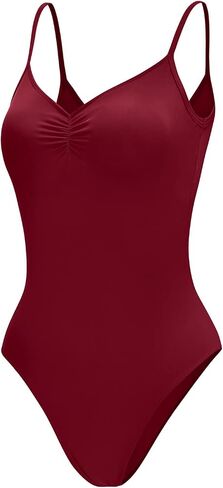 Dance Elite Camisole Leotard For Women - Lana - Womens Dance Leotard With High Leg And V-Neck in Kuwait