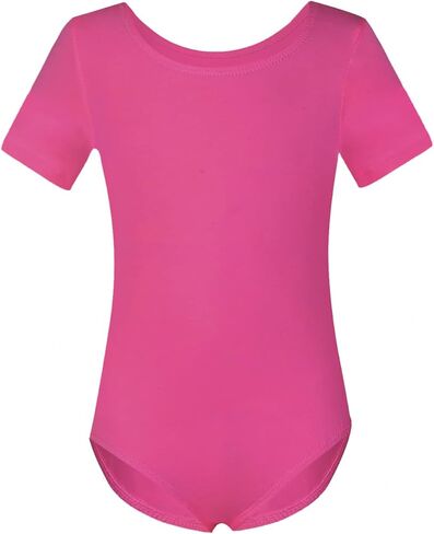 Phineein Girls Short Sleeve Team Basic Leotards For Kids in Kuwait