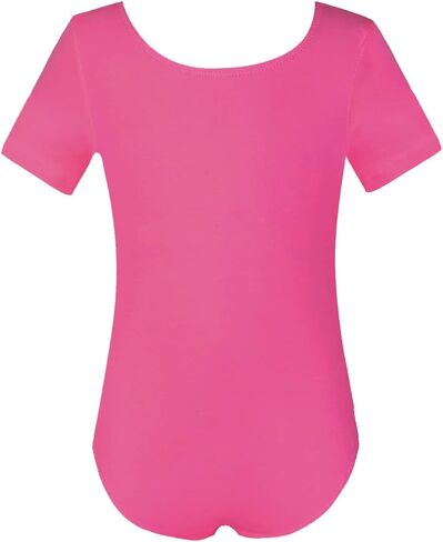 Phineein Girls Short Sleeve Team Basic Leotards For Kids in Kuwait