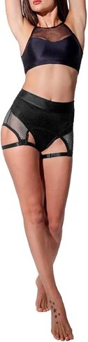 BZB Womens Booty Shorts Trendy High Waisted Yoga Hot Pants Festival Garter Clubwear Pole Dance Shorts in Kuwait