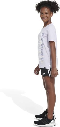 adidas Girls' Little Short Sleeve Vented Novelty Tee in Saudi Arabia