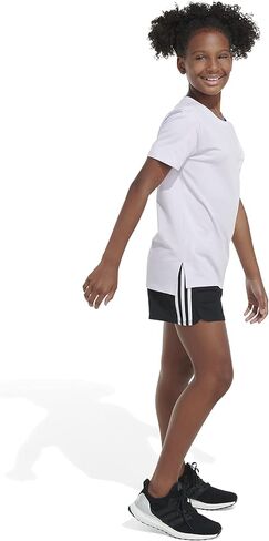 adidas Girls' Little Short Sleeve Vented Novelty Tee in Saudi Arabia