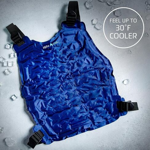 Alphacool Polar Cooling Vest for Men Women - Cooling Ice Vest Flexible Adjustable Reusable for Hot Weather Outdoor Working in Saudi Arabia