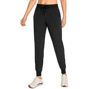 CRZ YOGA Women's Lightweight Workout Joggers 27.5" - Travel Casual Outdoor Running Athletic Track Hiking Pants with Pockets in Saudi Arabia