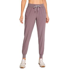 CRZ YOGA Women's Lightweight Workout Joggers 27.5" - Travel Casual Outdoor Running Athletic Track Hiking Pants with Pockets