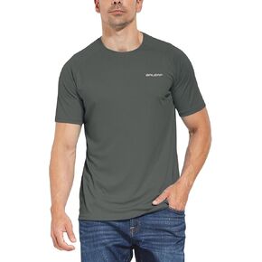 BALEAF Men's UPF 50+ Short Sleeve Shirts Lightweight Sun Protection SPF T-Shirts Fishing Hiking Running