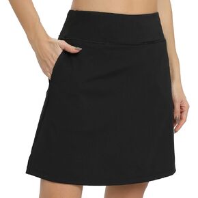 segarra studio 20" Knee Length Tennis Skirts for Women with Shorts Long Athletic Golf Skorts Skirts for Women with Pockets in Saudi Arabia