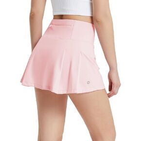 BALEAF Women's Tennis Golf Skort High Waisted Athletic Pleated Skirts 4 Pockets Running Sports Workout 13"