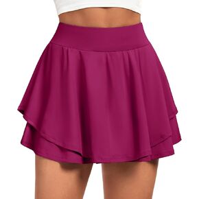 IUGA Tennis Skirts for Women with Pockets Shorts Athletic Golf Skorts Skirts for Women High Waisted Running Workout Skorts