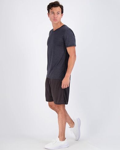 Real Essentials 5 Pack: Men’s V-Neck Dry-Fit Moisture Wicking Active Athletic Tech Performance T-Shirt in Kuwait