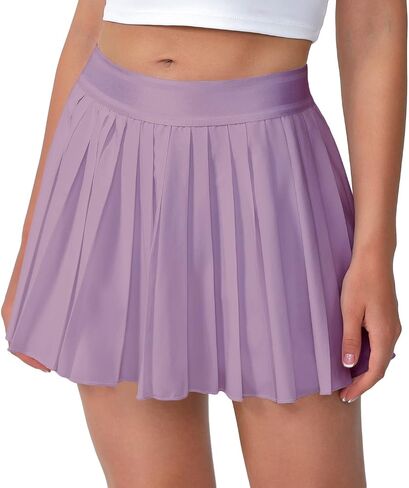 Eleloveph Women's Pleated Tennis Skirt-Flowy Athletic Design,Suitable for Golf, Skater, Running Sports in Kuwait