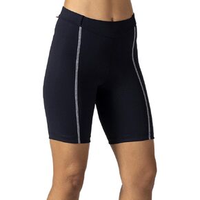 Terry Bella Womens Bike Shorts Padded - 8.5 Inch Inseam - Compression Breathable Moisture Wicking Black Cycling Shorts in Saudi Arabia