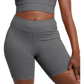Hanes Women's Stretch Jersey Bike Shorts, Women’s Cotton Bike Shorts, Women’s Athletic Shorts, 7" Inseam