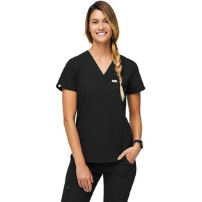 FIGS Catarina Scrub Tops for Women — Classic Fit, 1 Pocket, Four-Way Stretch, Anti-Wrinkle Women’s Medical Scrub Top