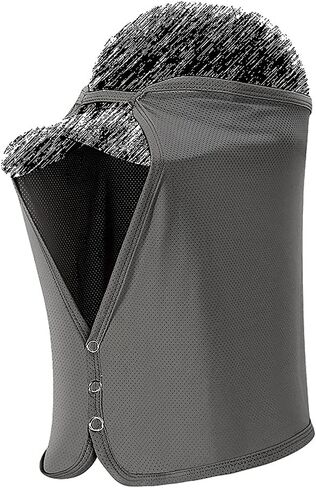 Unisex Sun Protection Neck Shade Mesh Cap Drape Elastic Cooling Face Covering in Saudi Arabia