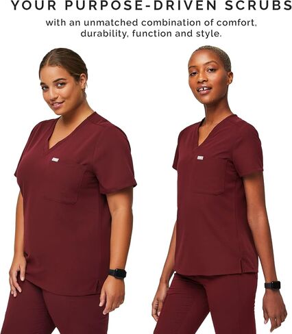 FIGS Catarina Scrub Tops for Women — Classic Fit, 1 Pocket, Four-Way Stretch, Anti-Wrinkle in Saudi Arabia
