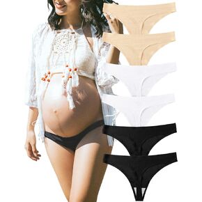 KUKU PANDA No Show Thongs for Women Ladies Comfortable Maternity Panties Seamless Underwear Set Athletic Workout Variety Pack in Saudi Arabia