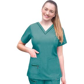 Adar Pro Scrubs for Women - Elevated V-Neck Scrub Top