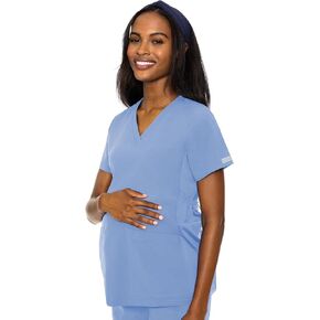قميص نسائي للحوامل برقبة على شكل حرف V من Med Couture