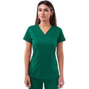 Adar Pro Scrubs for Women - Sweetheart V-Neck Scrub Top