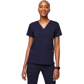 FIGS Casma Scrub Tops for Women — Classic Fit, 3 Pockets, Four-Way Stretch, Anti-Wrinkle Women's Medical Scrub Top