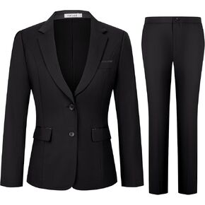 Kelyaa Women's 2 Piece Suit Lady 2 Button Business Work Office Slim Fit Blazer Jacket Pants Set in Saudi Arabia