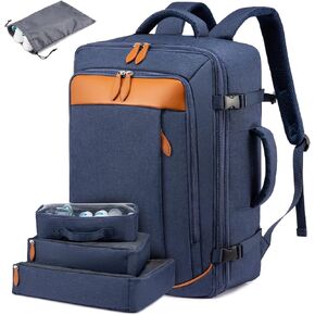 LOVEVOOK Carry on Backpack, 45L Extra Large Travel Backpack for Men & Women Airline Approved, Expandable Large Suitcase Backpacks With 4 Packing Cubes, Aer Travel Pack 3, Water Resistant Weekender Bag in Kuwait