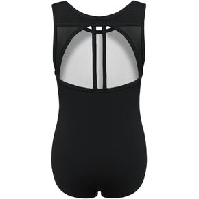 Phineein Girls Sleeveless Ballet Gymnastics Leotards Kids Athletic Crisscross Mesh Back Dancewear Unitards in Saudi Arabia
