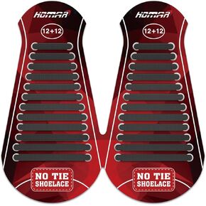 HOMAR No Tie Shoelaces for Kids Adults Stretch Elastic Tieless No Tie Shoe Laces