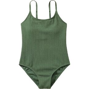 Milumia Girl's One Piece Swimsuit Ditsy Floral Tie Side Cut Out Back Bathing Suit
