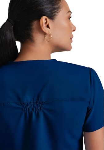 BARCO Grey's Anatomy Scrubs - Aubrey Scrub Top for Women, V-Neck, Shirring Back Super-Soft Women's Scrub Top in Kuwait