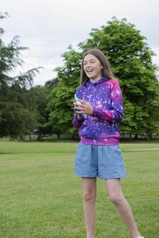 SAYM Big Girls Galaxy Fleece Pockets Sweatshirts Jacket Pullover Hoodies in Kuwait