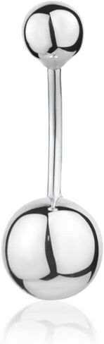 حلقات زر البطن 14 ك خواتم السرة من الذهب الأصفر محاكاة الماس الأحجار الكريمة مسمار ثقب الجسم in Kuwait