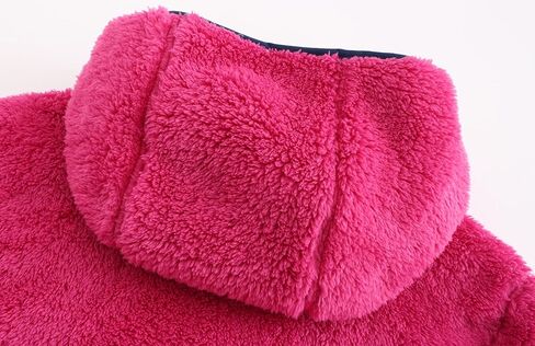 Girl's Jacket Kids Full Zip Ultra Soft Sherpa Fleece Hoodie Sweatshirt in Saudi Arabia