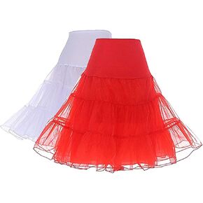 DRESSTELLS 50s Petticoat Skirts Women Vintage Tutu Underkirt Retro Crinoline in Saudi Arabia