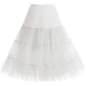 Bbonlinedress Women's 50s Petticoat Skirt Vintage Tutu Crinoline Underskirt 25"
