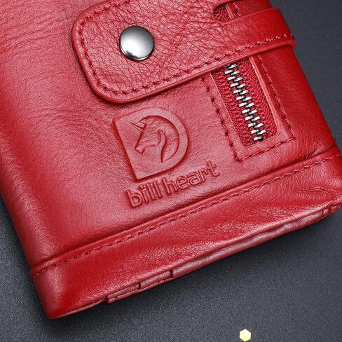 محفظة بيل هارت للرجال مع سلسلة من الجلد الطبيعي ومحفظة RFID وجيب للعملات المعدنية بسحاب مزدوج مع سلسلة مضادة للسرقة... in Kuwait