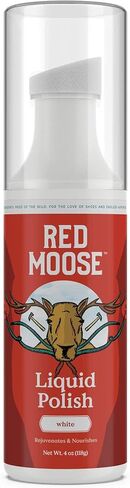Red Moose Liquid Shoe Polish - 4 oz Sponge Top for Leather, Boots, Dress Shoes in Kuwait
