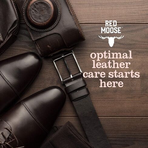 Red Moose Liquid Shoe Polish - 4 oz Sponge Top for Leather, Boots, Dress Shoes in Kuwait