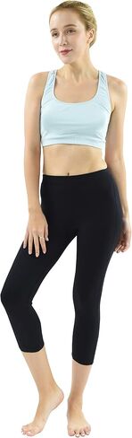 Private Island Women UPF50+ Capri Leggings Swimsuit Pants Beach Bathing Swim Rash Guard Bottom (RLCP) in Kuwait